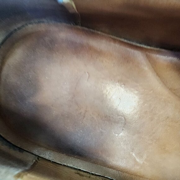 Johnston & Murphy Shoes Mens SIze 9.5 Brown Leather Lace Up Oxford *GUC*